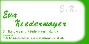 eva niedermayer business card